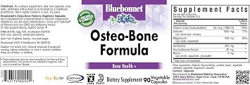 Bluebonnet Osteo-Bone Formula Vegetarian Capsules, 90 Count