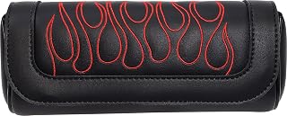 Saddlemen X021-05-0032 Black/Red Flame Highwayman Tattoo Tool Pouch