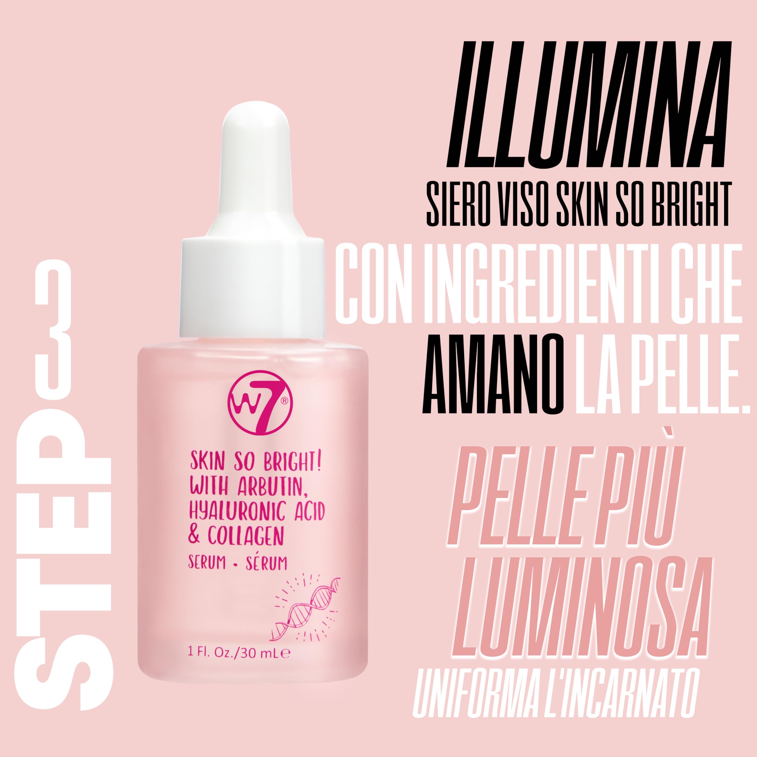 W7 Confezione regalo cosmetici viso fai da te - Crema idratante, siero, tonico, detergente e maschera labbra - Kit skincare fai da te per una pelle bella e naturale.
