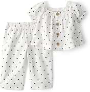 Carter's Baby Girls' 2-piece Pant Set OEKO-TEX STANDARD 100