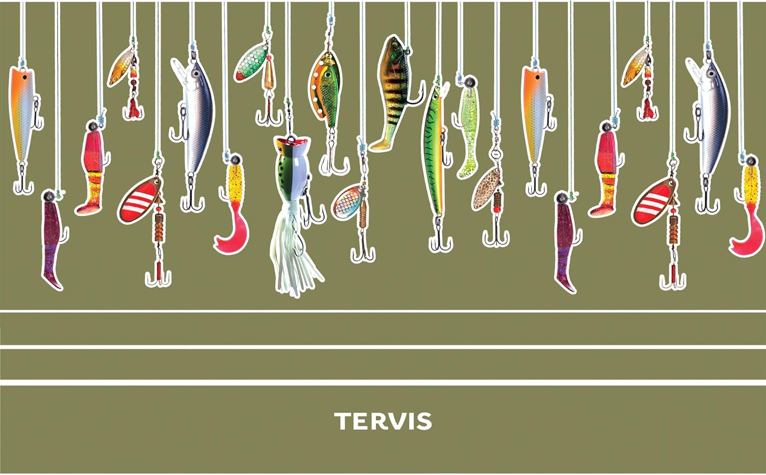 Tervis Traveler Fishing Lures Triple Walled Insulated Tumbler Travel Cup Keeps Drinks Cold & Hot, 20oz, Stainless Steel - Image 2