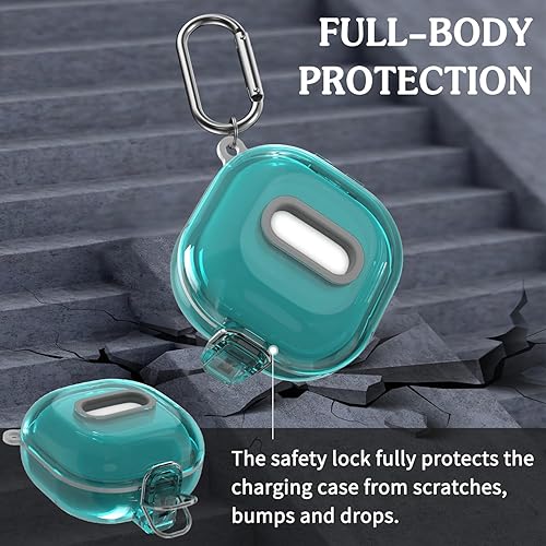 Miniatura 3 de Secure Lock - Funda transparente compatible con Samsung Galaxy Buds FEGalaxy Buds 2 ProGalaxy Buds2Galaxy Buds ProGalaxy Buds Live, funda de