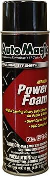 Auto Magic Power Foam 1 Case 12 Cans High Foaming Heavy Duty Cleaner for Fabric and More