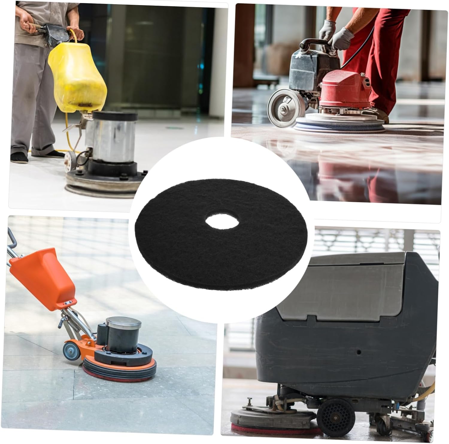 Floor Polishing Pad for Floor Machines Cleaning Replacement Pad Versatile Compatibility for Hardwood Tiles Marble Efficient Cleaning Performance Materials