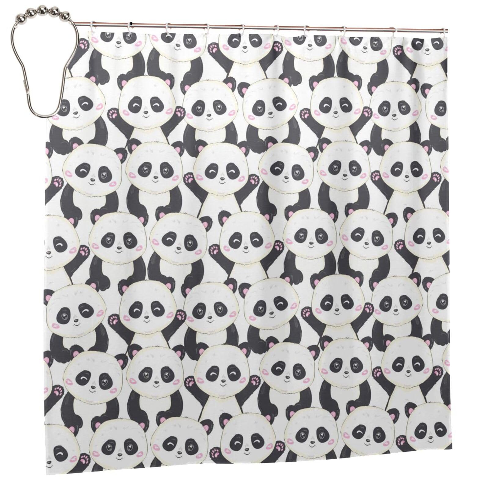 Rideau de douche chic imprimé animalier pour grand hôtel