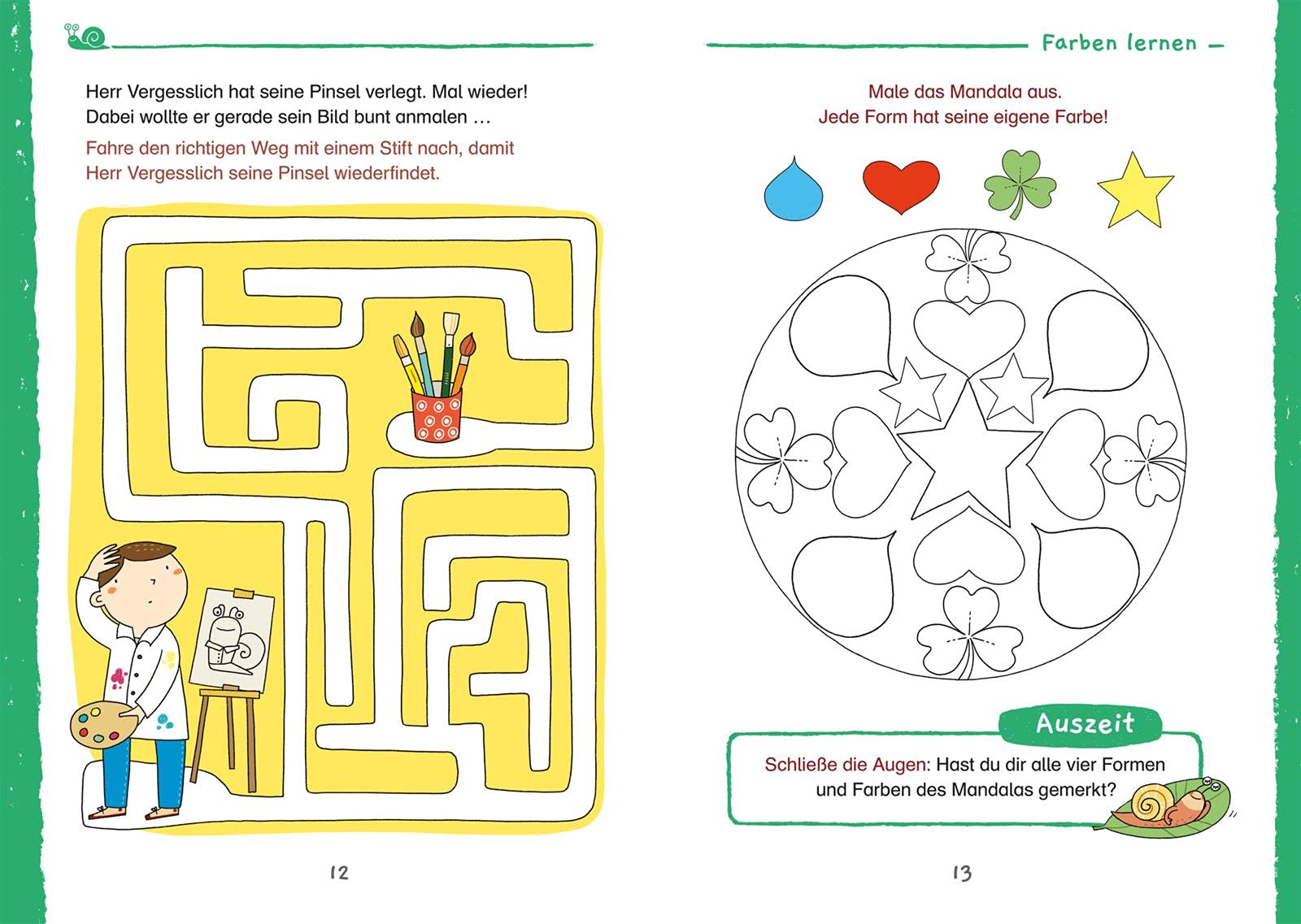 Spiel+Spaß für KiTa-Kinder: Mein dickes buntes Kindergarten-Übungsbuch