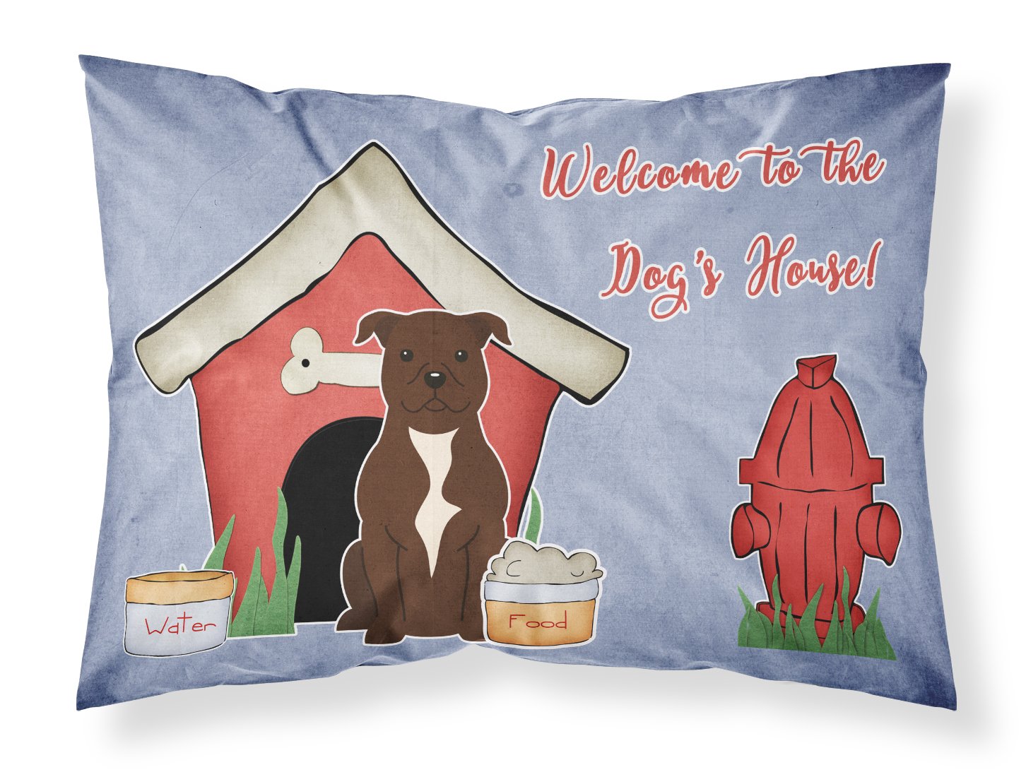 Staffordshire Bull Terrier taie d'oreiller multicolore housse de coussin chien standard BB2802
