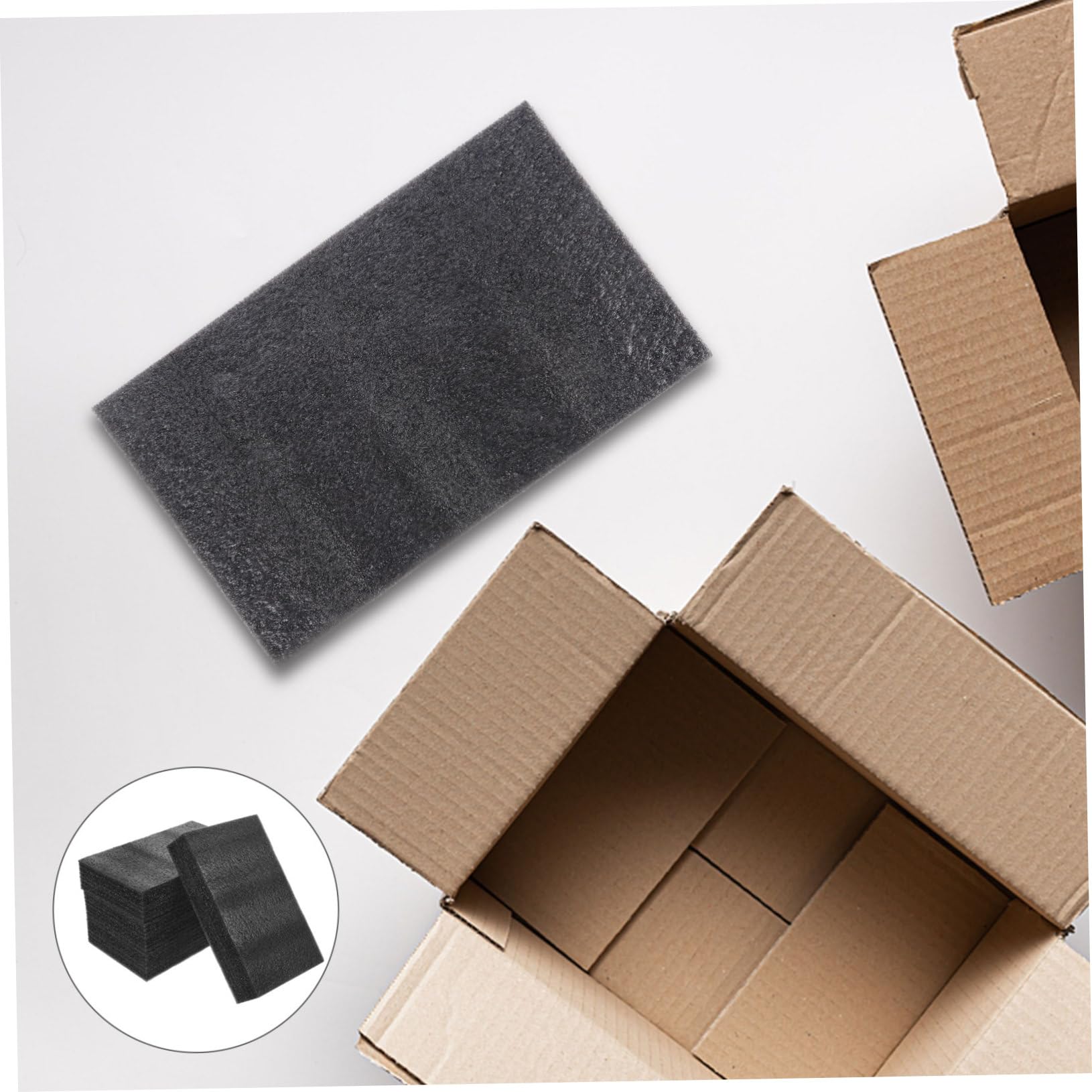 4 Stück Schaumstoffeinlage 9.84X5.91X1.97 in Mehrzweck-Schaumstoffplatte Für -Verpackung Verpackungseinlagen Stoßdämpfende Füllung Wiederverwendbar Für Sicheren Versand