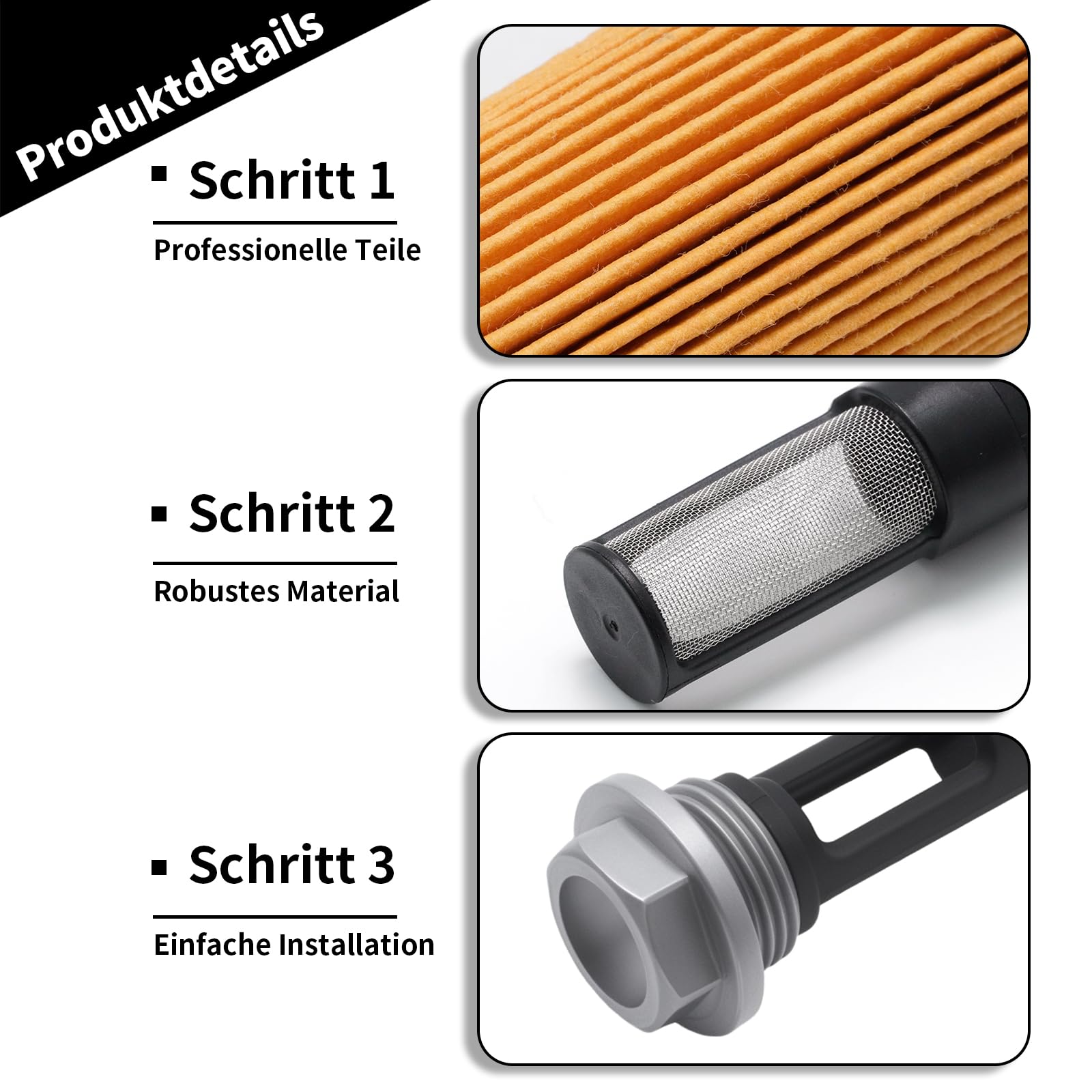 00050000068 Motorrad-Ölfilter-Luftfilter Kit, Ersatz für KTM 790 Duke 890 Duke 790 Adventure und 890 Adventure Modelle 2018-Heute