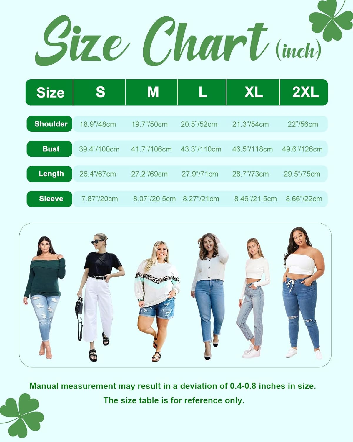 St Patrick's Tshirts for Women - Irish Shamrock T Shirt Lucky Funny Tees Crewneck Sleeve Top Cute Print Tops - Image 2