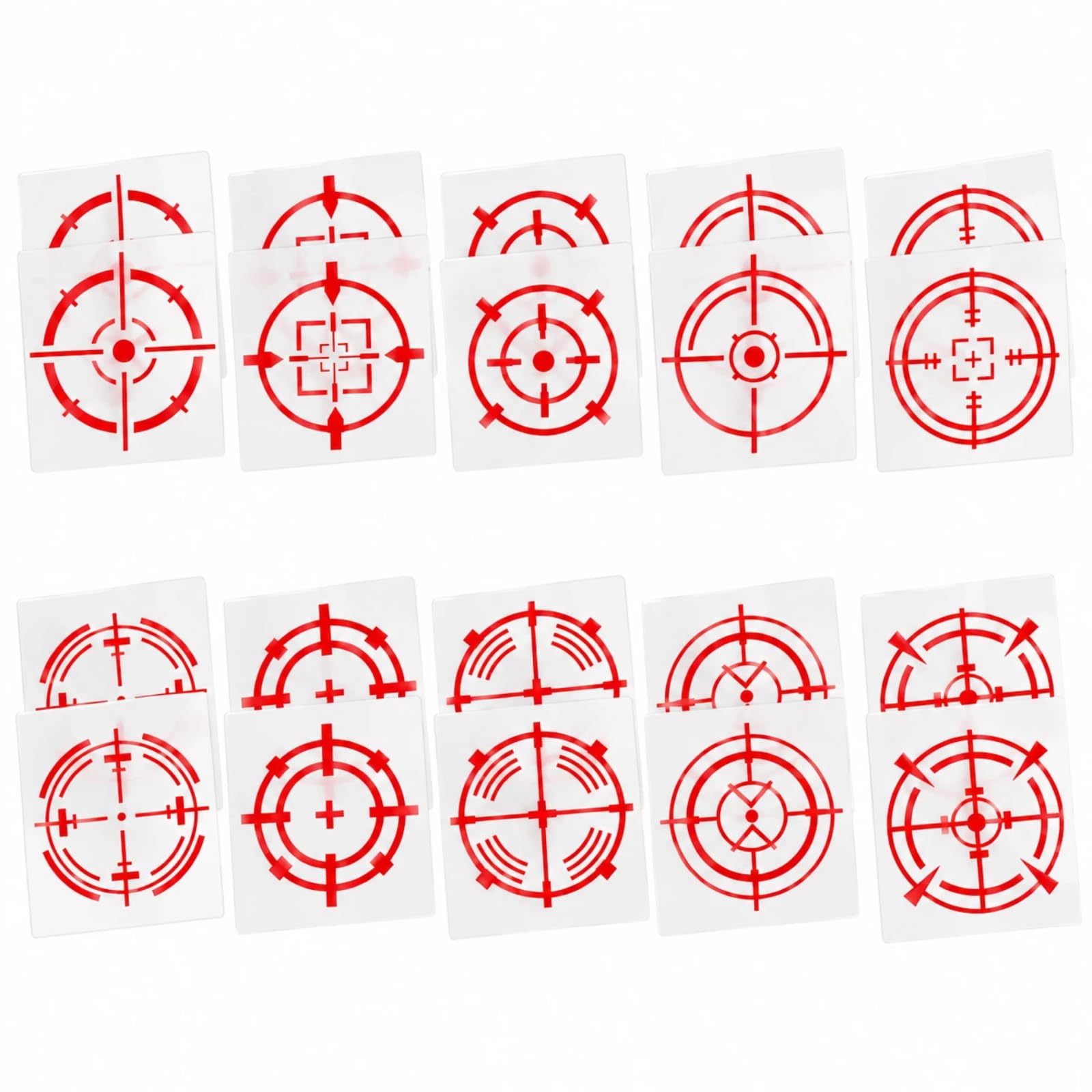 20pc Toilet Target Stickers, 10 x 8cm Aiming Decals for Toilets