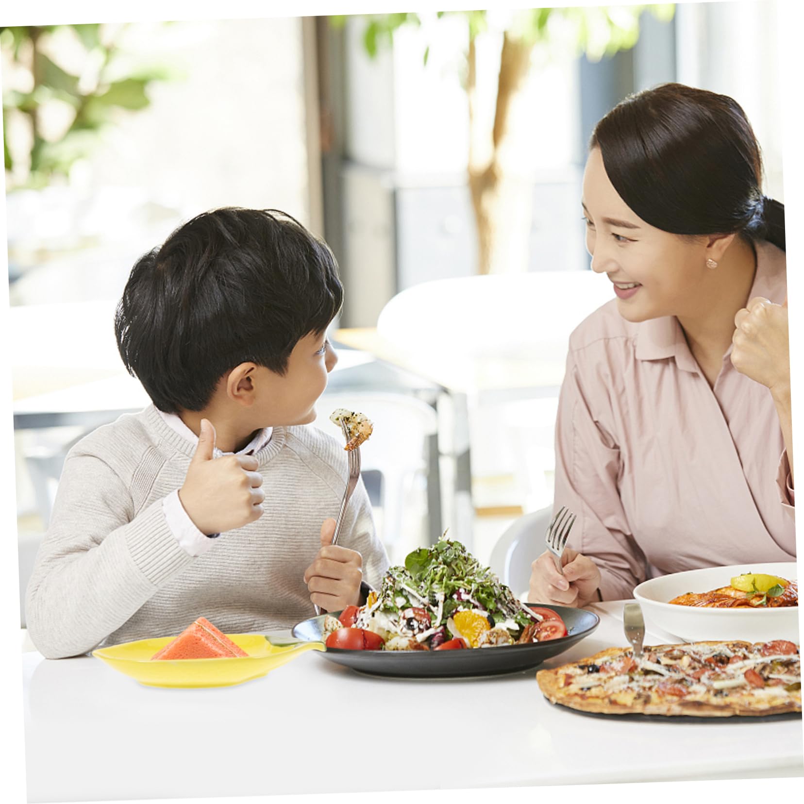 DOITOOL Zitronenteller 4er Set - Keramik Dessertteller ästhetisch