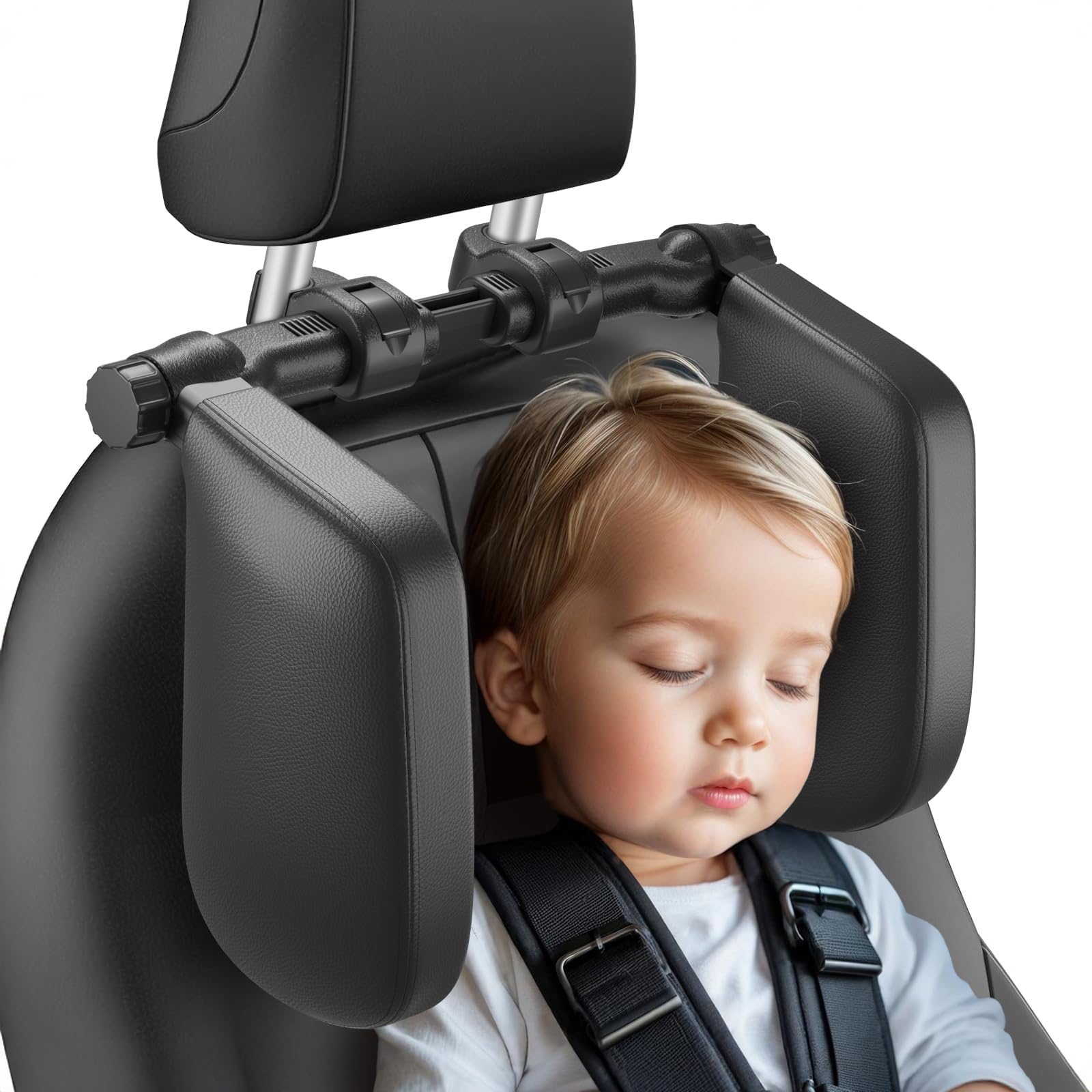 Cuscino poggiatesta per auto, regolabile a 180°, cuscino da viaggio per adulti e bambini, cuscino per il collo dell'auto per bambini che dormono