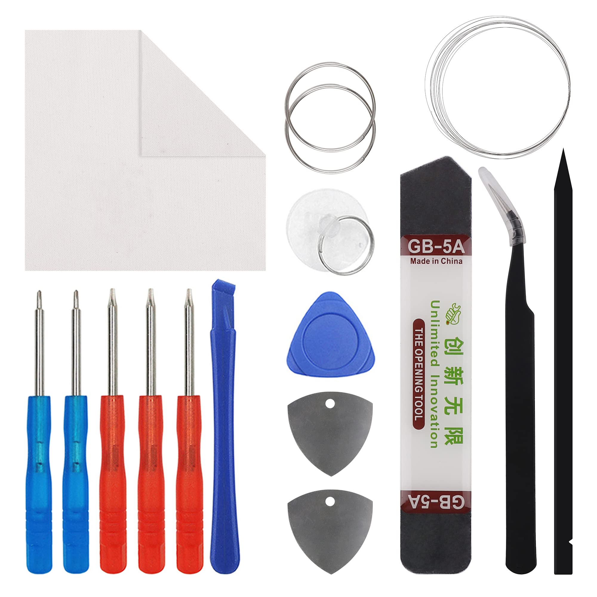 Duotipa Pantalla de cristal frontal para reparación compatible con Samsung Galaxy Tab S6 SM-T860, SM-T865 de 10,5 pulgadas + herramientas (no incluye pantalla ni digitalizador táctil), con adhesivo