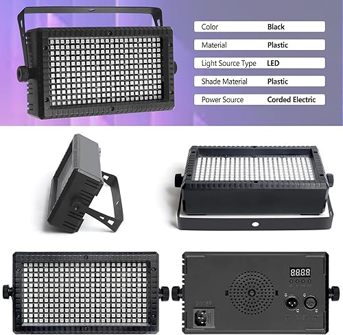 Miniatura 15 de Paquete de 2 luces estroboscópicas de discoteca para fiesta, 32 mini luces LED estroboscópicas para fiestas, luces estroboscópicas enchufables