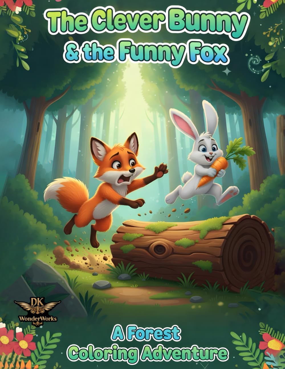 The Clever Bunny & the Funny Fox: A Forest Coloring Adventure