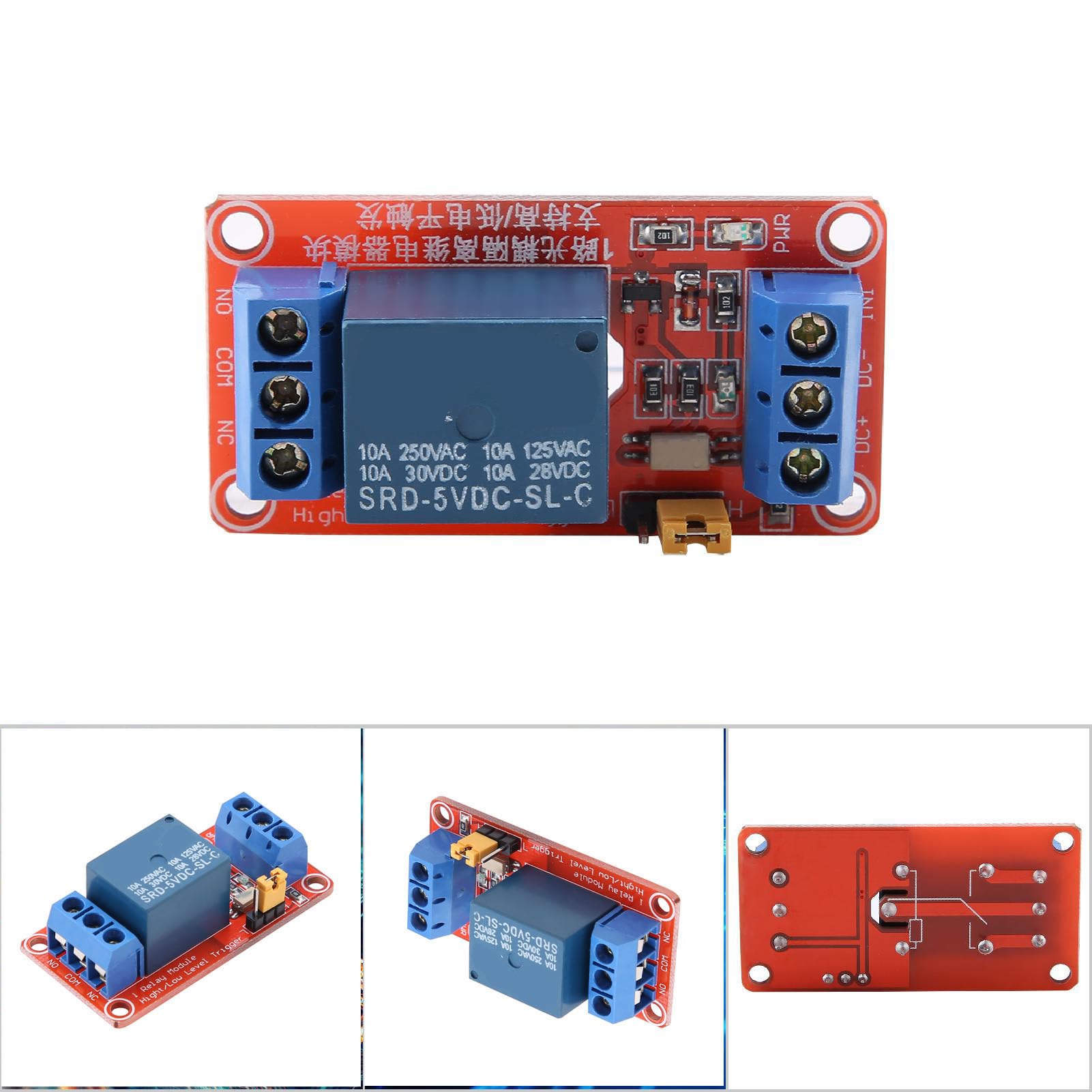 2PCS Optocoupler Relay Module 1 Channel 5V 12V 24V with Patch Photocoupler Isolation Fault Tolerant Design