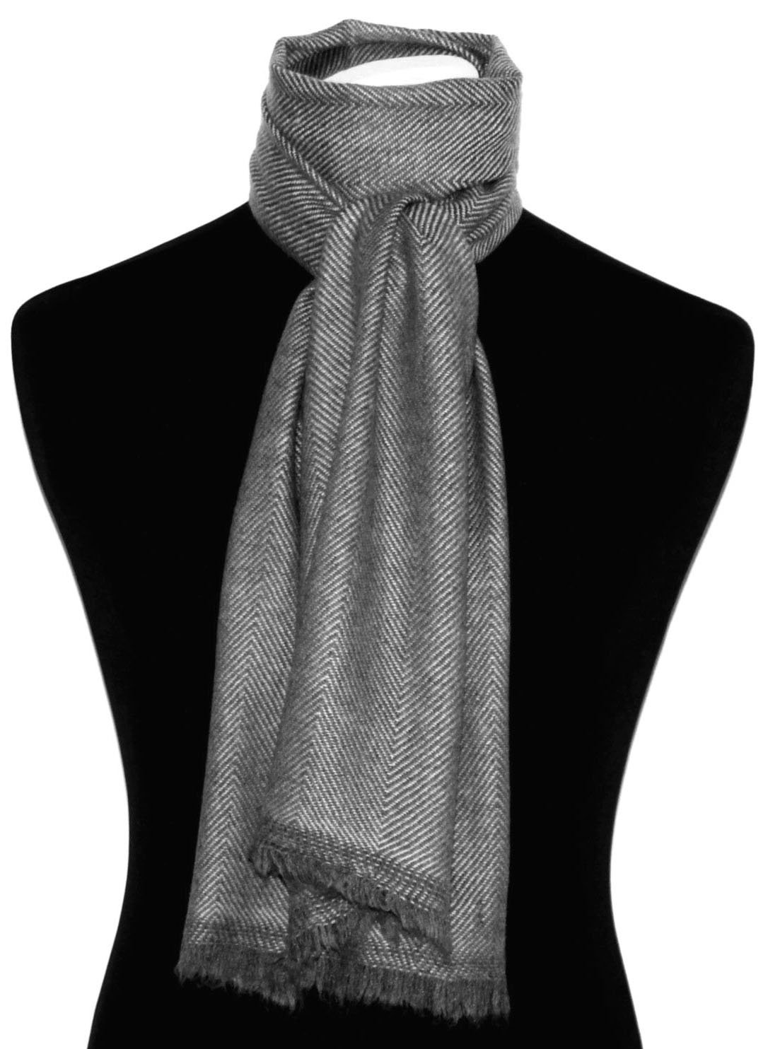 Lorenzo Cana Bufanda para hombre, 100% cachemira, 30 cm x 180 cm, gris antracita, gris claro, mullida, ligera, de cachemira, para invierno, bufanda para hombre, 783158811, Gris claro antracita, 30 x