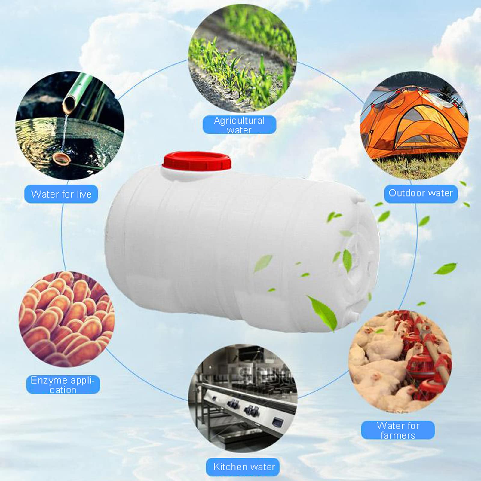 Plastikowe zbiorniki na wodę Pojemniki na wodę Pojemniki do przechowywania wody Campingowe i turystyczne pojemniki na wodę Wielofunkcyjne bidony na zimną wodę(Size:200L)