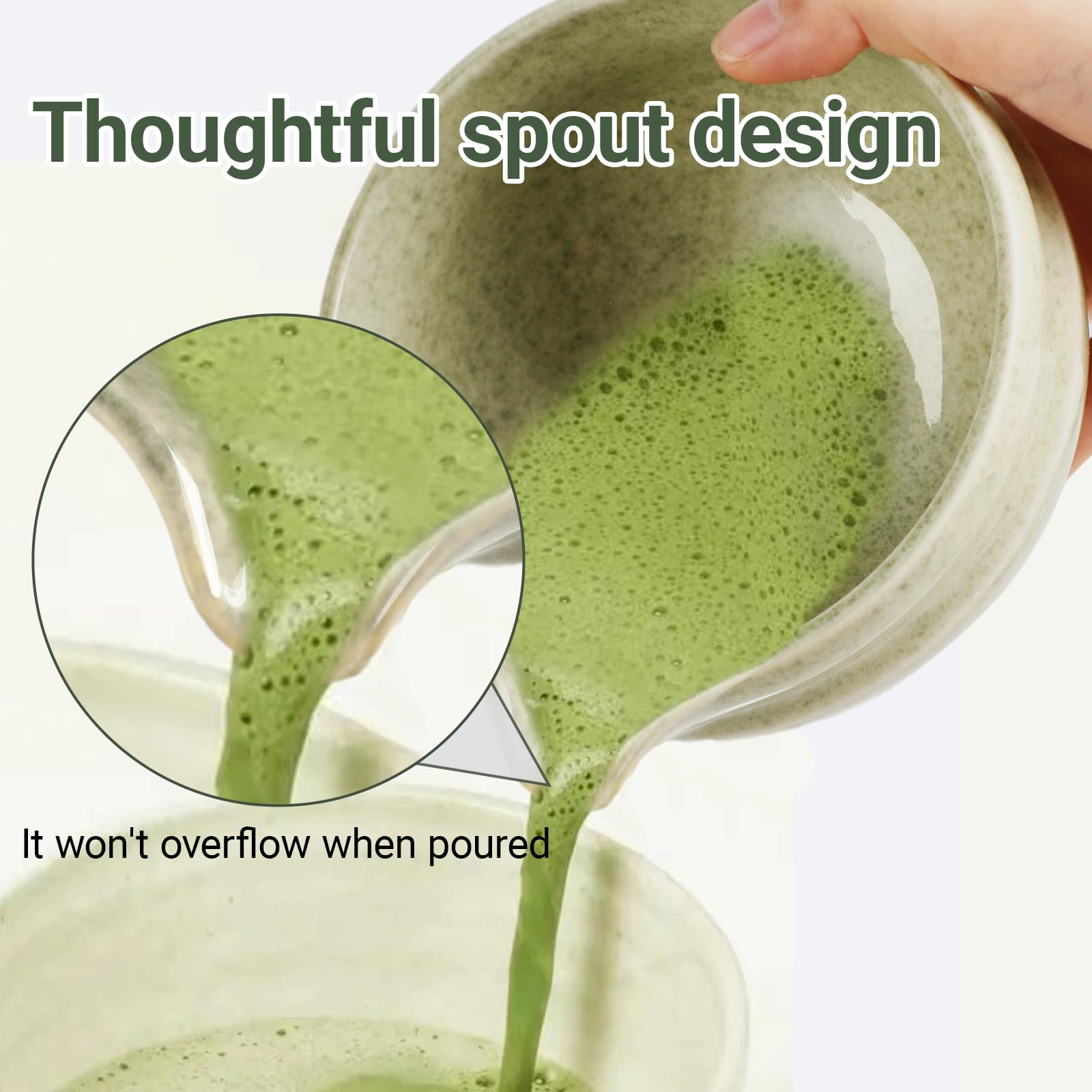 Kit Matcha, Set Tè Matcha 7 Pezzi, Frusta Matcha, Setaccio da Matcha, Ciotola Matcha, Supporto Chasen e Cucchiaio Matcha, Kit Matcha ideale per la Preparazione del Tè Matcha