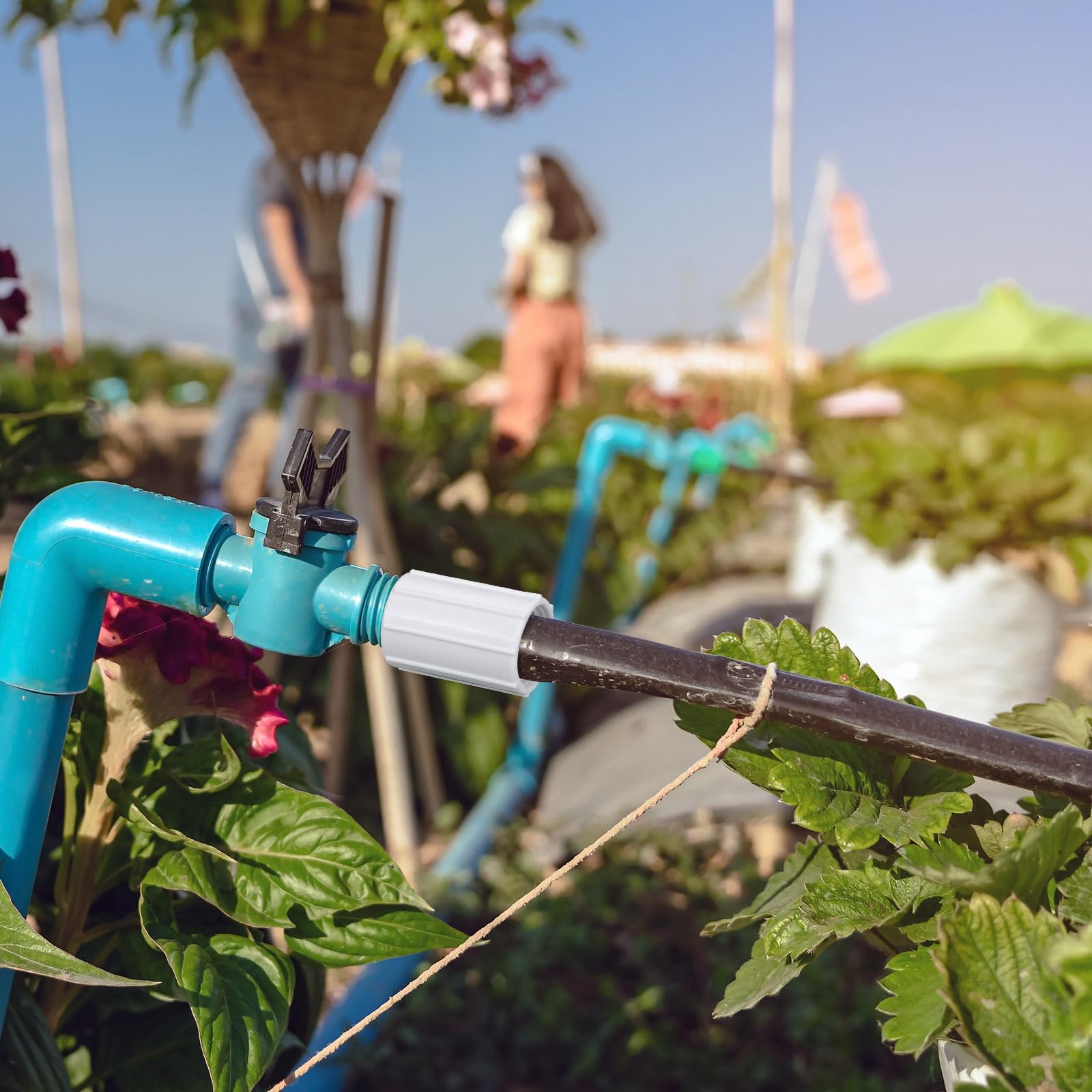 10 Stück 1/2 Zoll Doppel-Innengewinde-Kupplung Aus Kunststoff – Für Garten-Bewässerungssystem, Sprinkler-Verlängerung