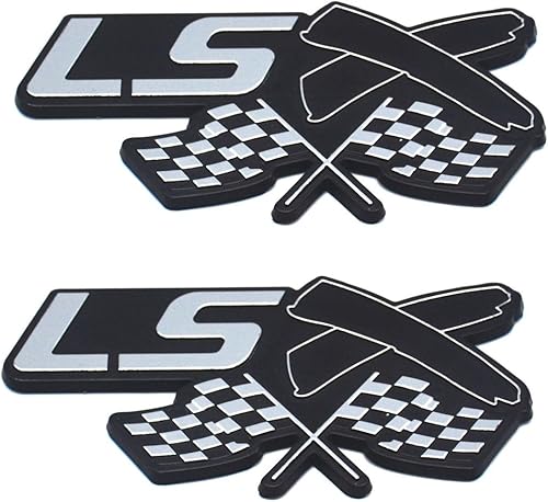 LSX - Emblema de la bandera, insignia 3D para calcomanía, capó de la puerta del guardabarros, GM V8, Chevy Camaro, Corvette, CTS-V, Firebird,