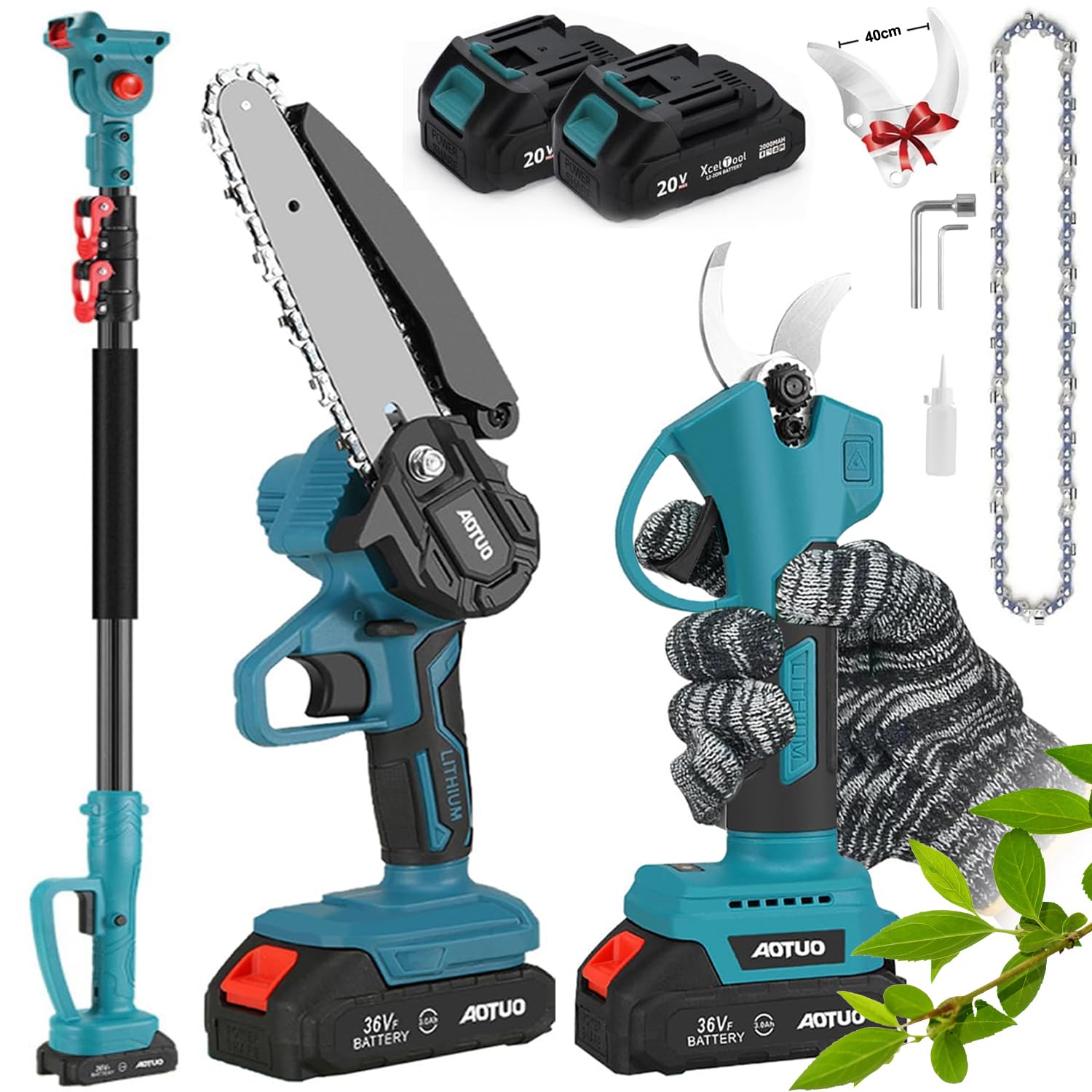 Sécateur Électrique KLEZHI Sans Fil, Professionnel Avec Affichage LCD