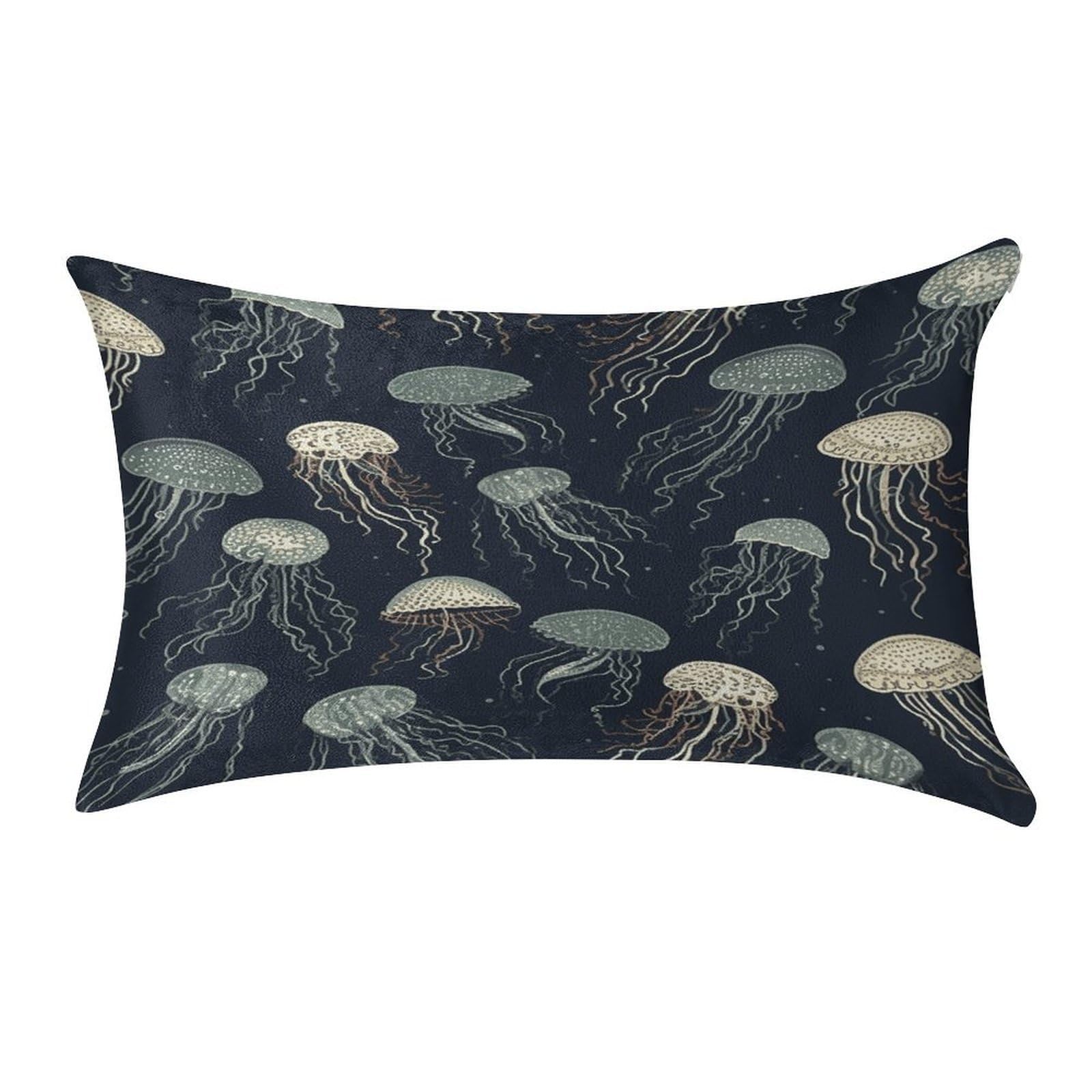 Fekiloot Style Jellyfish Pattern Pillow Covers Home Decor Pillow Cases