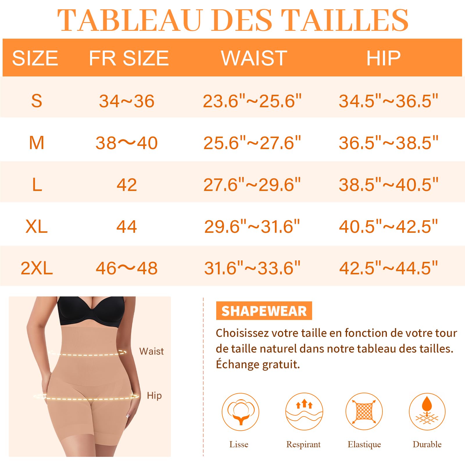 YARRCO Culotte Gainante Femme Ventre Plat Invisible Taille Haute Short Gainant Panty Gainant Shorty Gaine Amincissante Culottes Sculptantes sans Couture Anti Frottement Cuisse