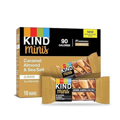 KIND Bar Minis - Barritas de almendras con caramelo, tamaño mini