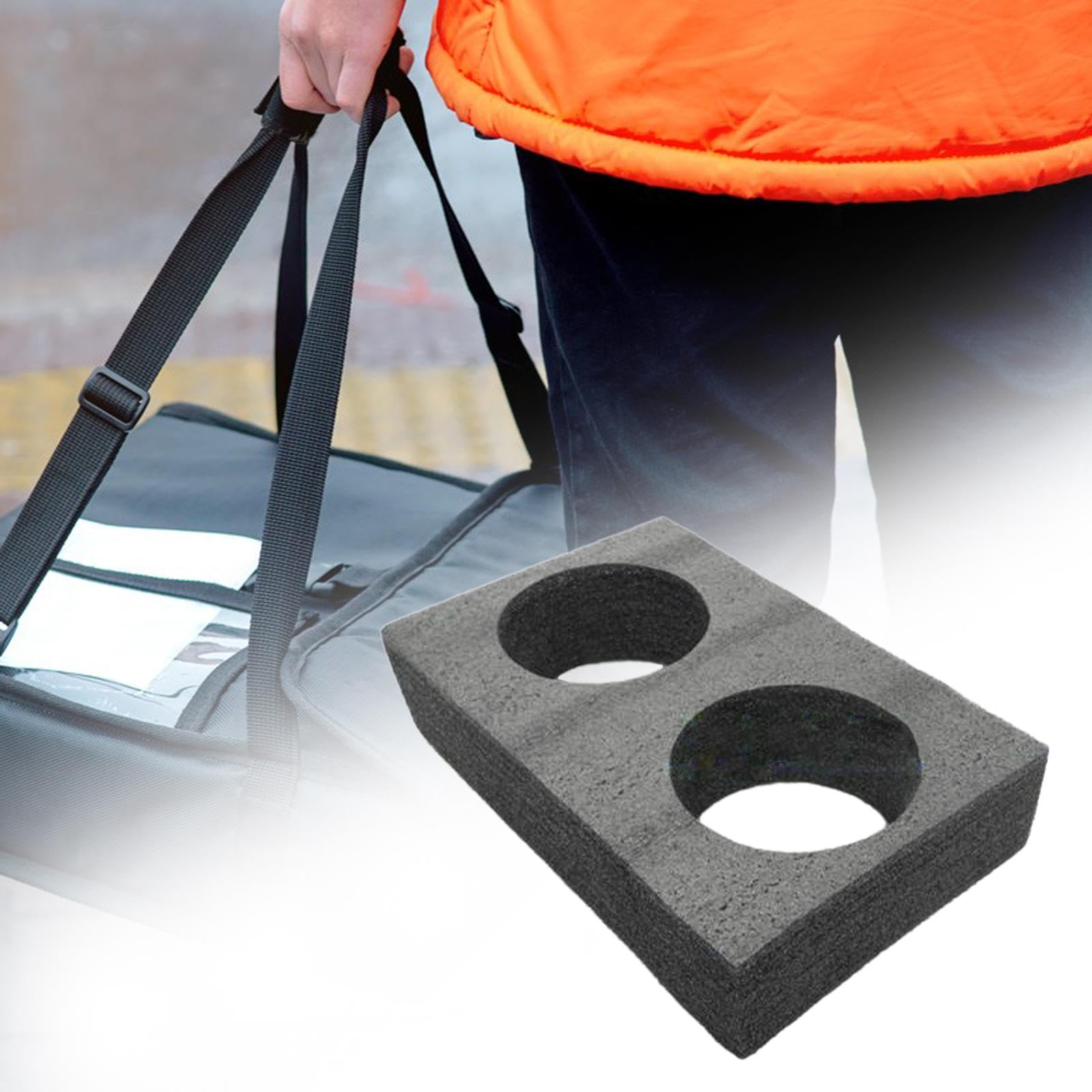 MERIGLARE Tragbare Tassenablagen für Getränke, Flaschenhalter Aus Schaumstoff, 2 Löcher