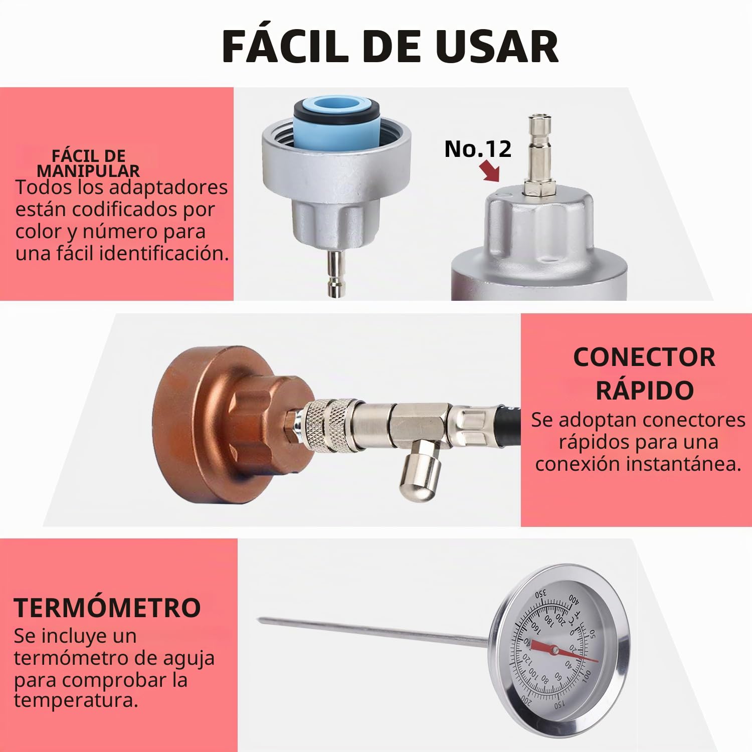 FreeTec 14 pzas Probador Presion Radiador, Universal Probador Presion Circuito Refrigeración, Kit Comprobador de Fugas Liquido Refrigerante, Herramientas Radiador Coche con Bomba Adaptador