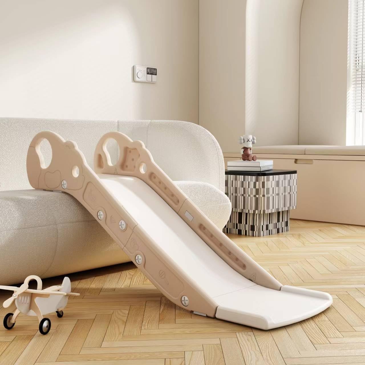Scivolo per Bambini Pieghevole per Divano e Letto, Interno/Esterno, Verde