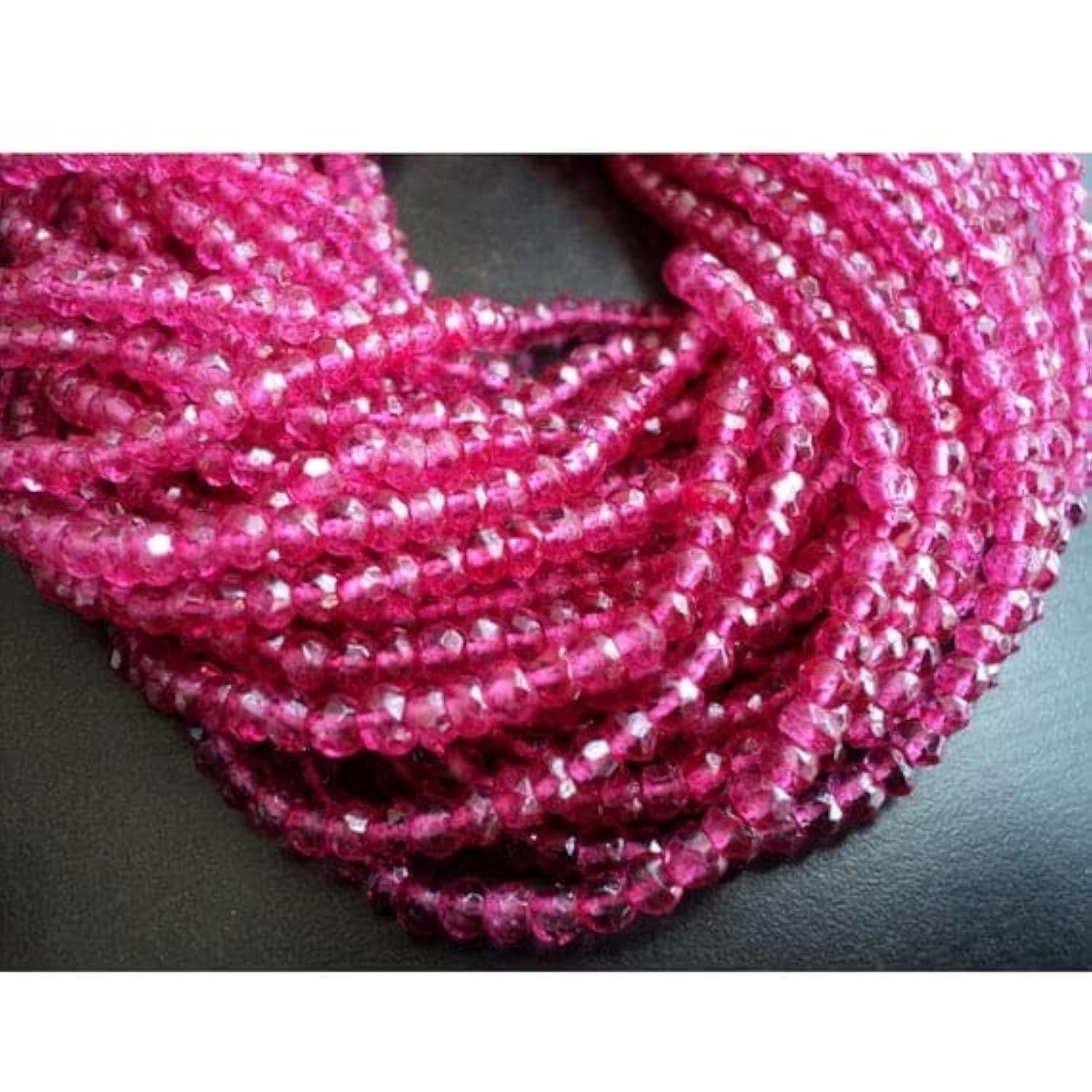 Perles rondelles 4mm en quartz rose pour créer vos bracelets d'été faits main