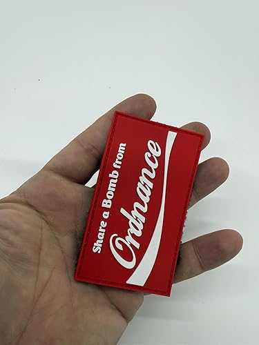 Miniatura 3 de Parche de PVC IYAOYAS Share a Bomb from Ordnance, con gancho y bucle