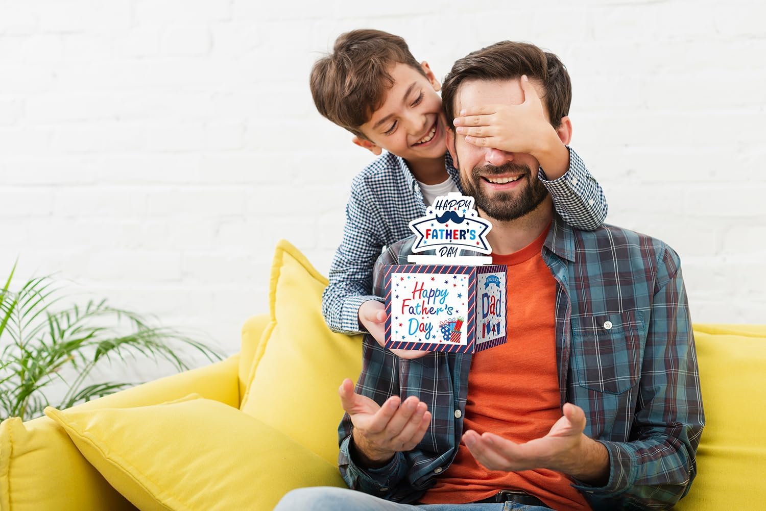 Jaywayang Father's Day Money Box for Gift, Surprise Money Gift Box with Card and Cash Holder for Dad Grandfather, DIY Fun Father's Day Cash Box, Includes 50Pcs Transparent Bags（White image 5