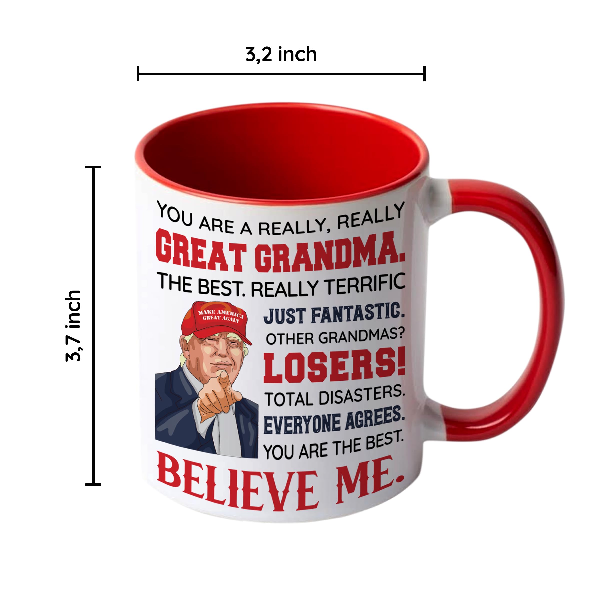 Taza de cerámica con la frase "Best Grandma Ever", regalos para abuela de nieto, nieta, nietos, nietos, regalos divertidos para abuela, día de la madre, regalo de cumpleaños para abuela, taza