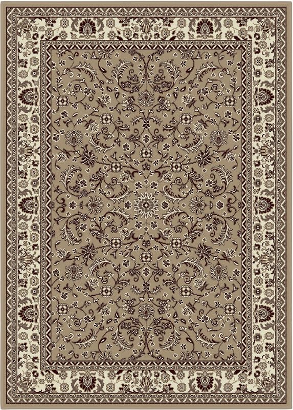 SrS Rugs® Luna Collection, Living Room Rugs, Hallway Runners, with Soft Smooth 8mm Pile. Contemporary Borders Design. 7 Colours, 9 Sizes (Classical Beige, 120 x 170 cm)