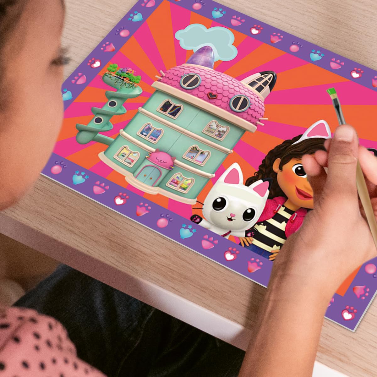 Ravensburger - Creart Junior: Gabby's Dollhouse | Malowanie według numerów dzieci | Rzemiosło dziewczynka 5 lat | Płótno do malowania dzieci | Zawiera kompletny zestaw do malowania dla dzieci | 2
