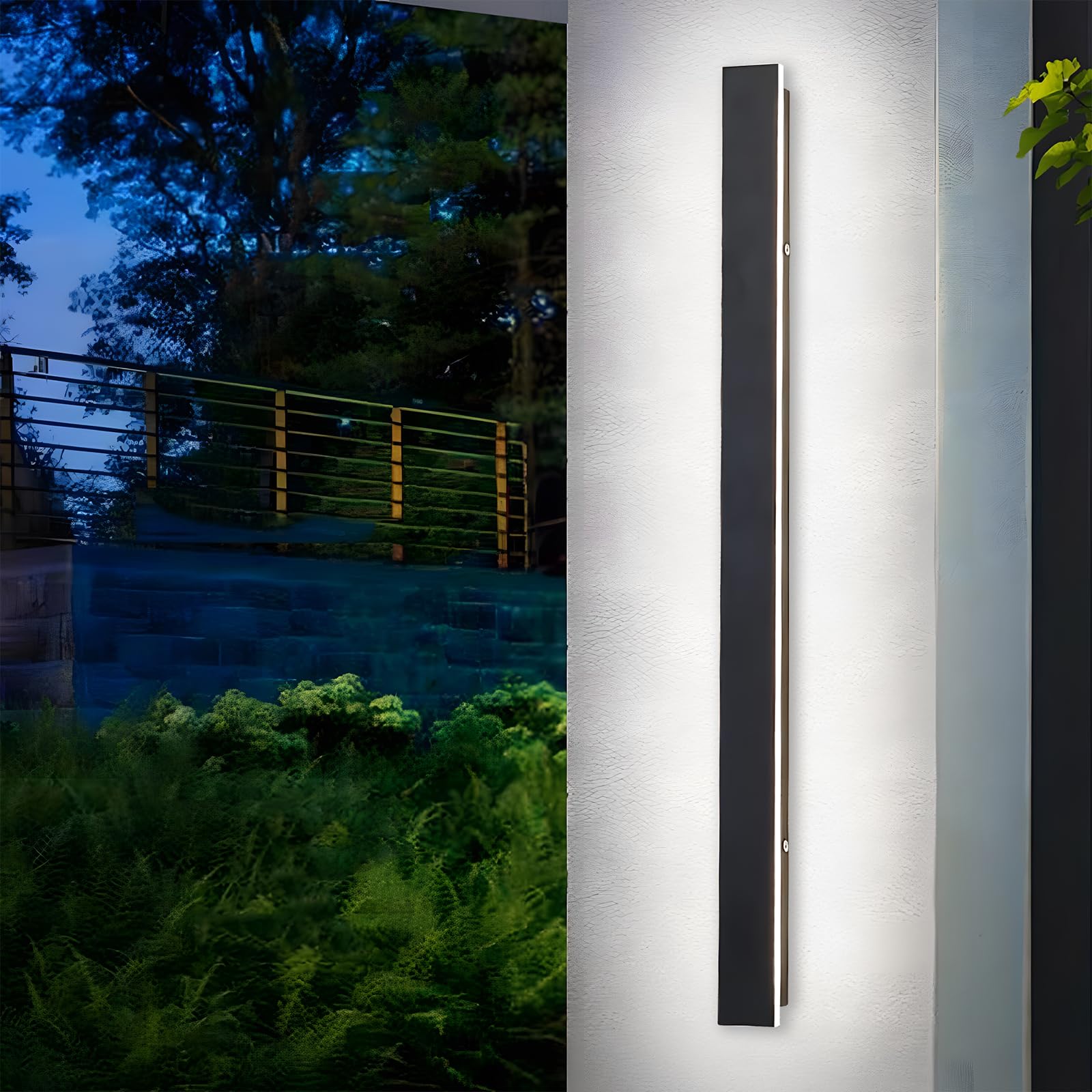 25W/115CM Applique Murale Exterieur LED IP65 Étanche,Longue Lampe
