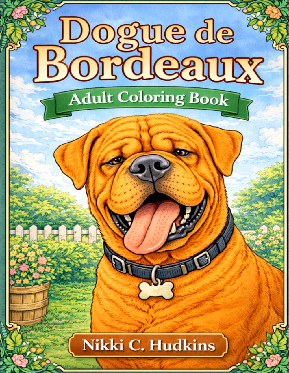 Dogue de Bordeaux.: Adult Coloring Book