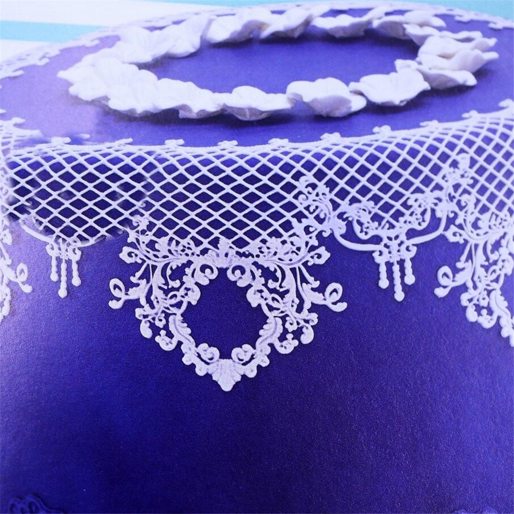 Tappetino In Silicone Per Torte Con Motivo Pizzo – 35,5×12 Cm, Flessibile, Antiaderente, Per Pasticceria E Saponi