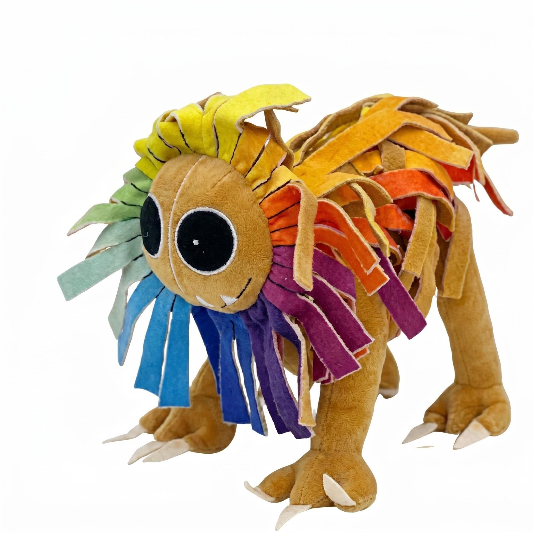 AstraFable Cute Animated Lion Plush Soft Toy, Fluffy Stuffed Animal Pillow Doll for Kids & Adults, Collectable Plushie for Fans, Home Décor Present (Brown)