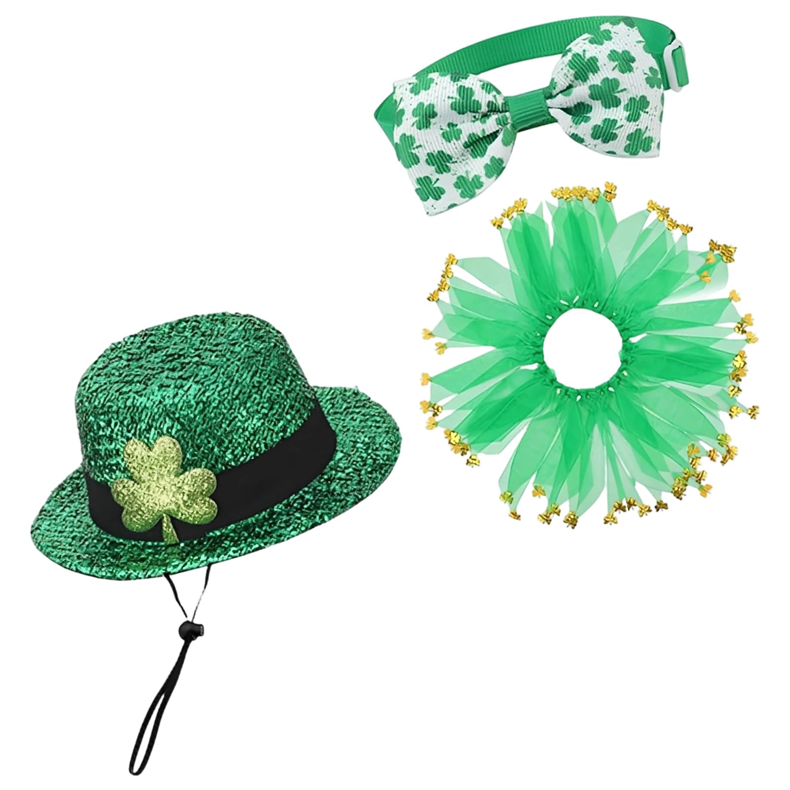 sodeber Geese Statue Costume with Hat Bowtie Irish Festival Geese Outfit for Porch Animal Figurine Irish Festival Decoration Perceived Waterfowl Decoration Set
