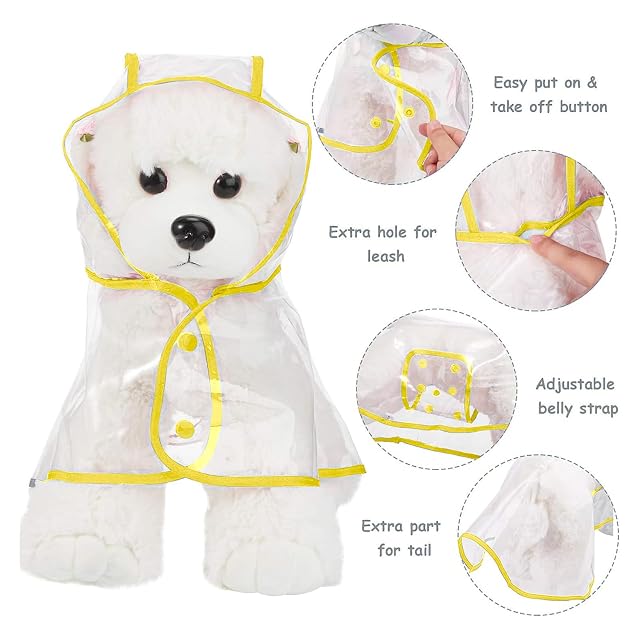 Foto 4 de 7 de PETCUTE Impermeable para Perros, 100% Impermeable Chaqueta para Perros
