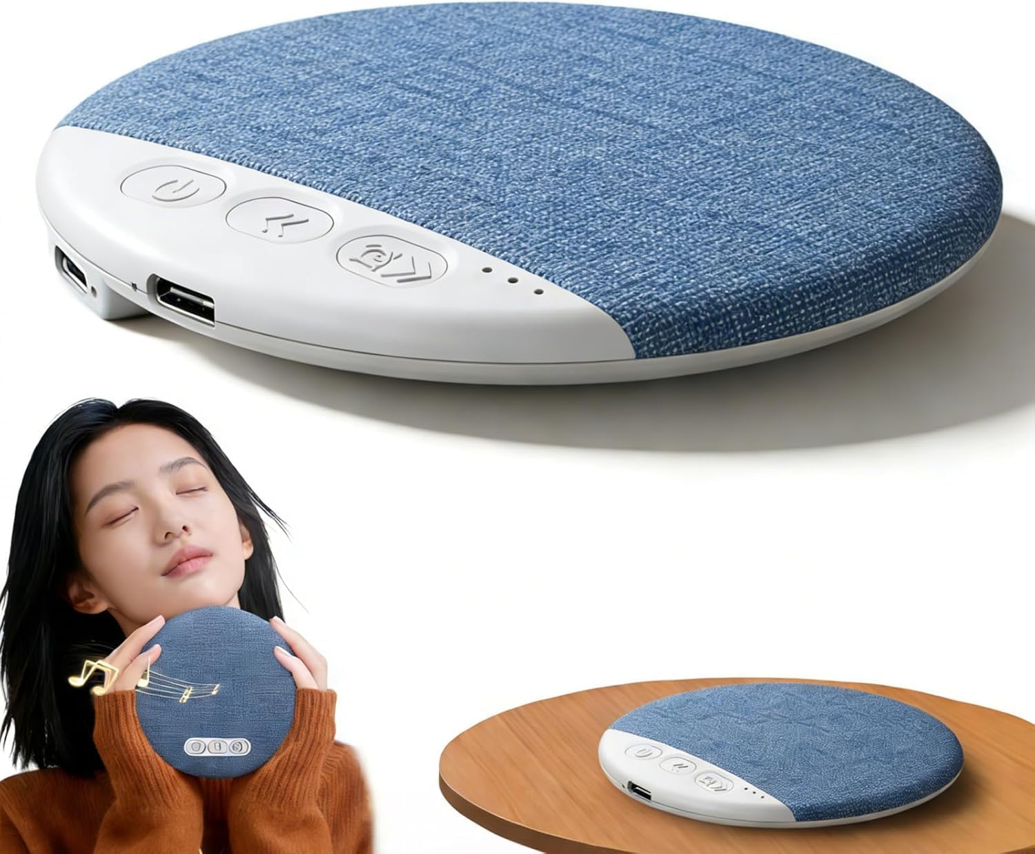 Pillow Speaker for Sleeping, Ultra-Thin Portable Sleep Speaker Under Pillow Bluetooth 6.0, Private Sound Ear Friendly Speaker for Bed, Not Disturb Partner for Side Sleepers Travel-image-10
