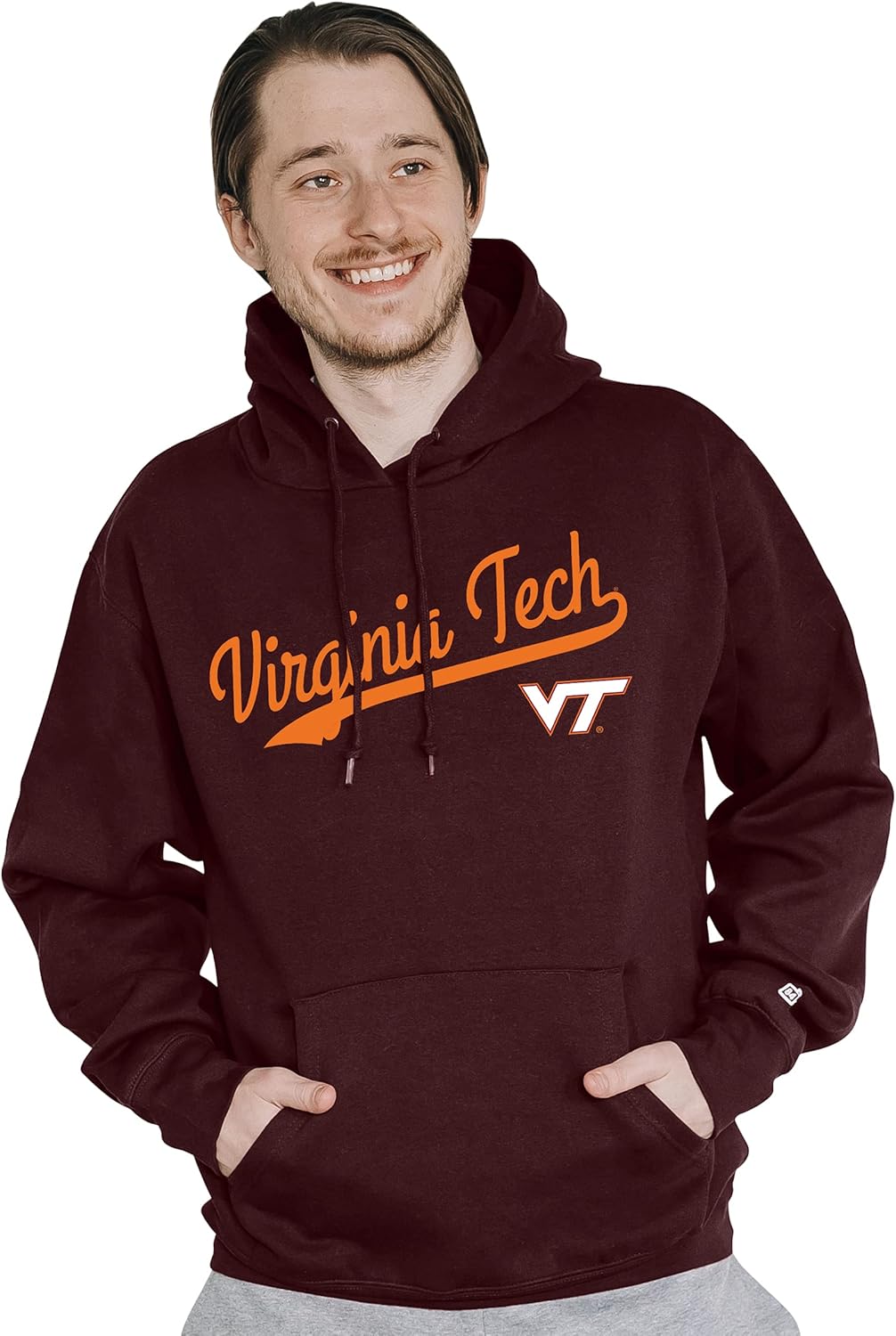 Blue 84 NCAA mens Hoodie Cursive Team Color