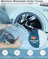 Vista 6 de Dowin Massaging Heating Pad for Neck and Shoulders,Wearable Heating Pads for Back Pain Relief,Auto-Shut Off, 2 Heat Settings Heating Pad Wrap with