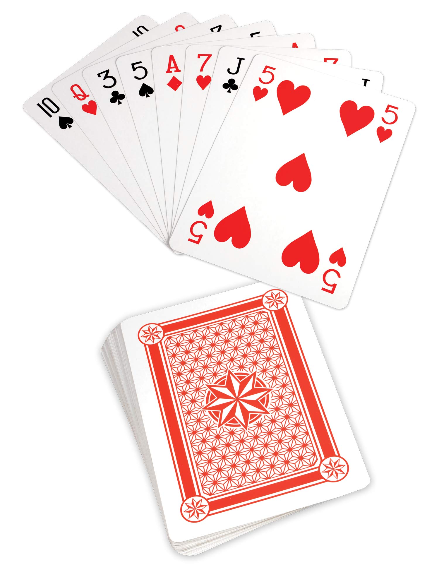 Perfect Life Ideas Giant Jumbo Size Playing Cards Set - Awesomely Huge 8" W x 11" L