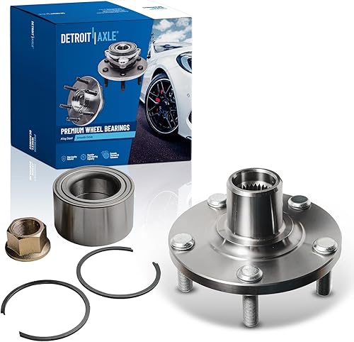 Detroit Axle - Buje de cojinete de rueda delantera para Nissan 2002-2006 Altima 00-08 Maxima 02-07 X-Trail, Infiniti 2000 2001 I30 2002-2004 I35,